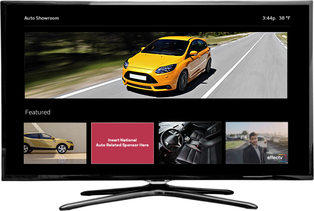 Xfinity Auto Showroom interactive advertising